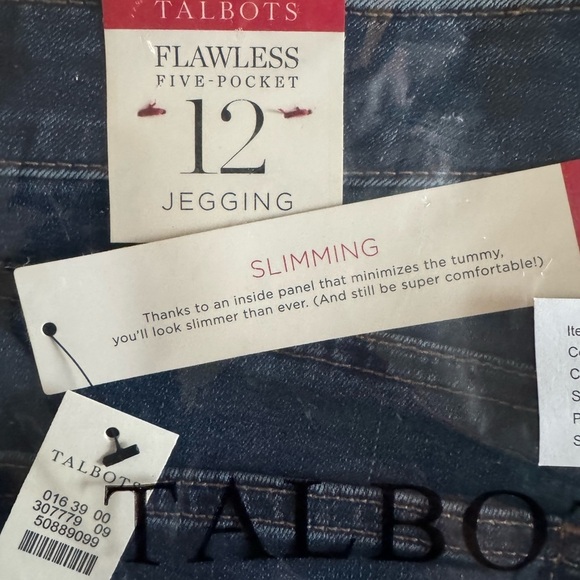 NWT Talbots Flawless 5-Pocket Jegging Jeans Saratoga Wash Size 12 - Picture 5 of 8